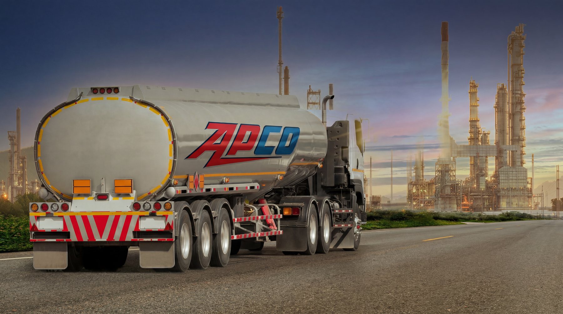 APCO Oil fuel transport truck