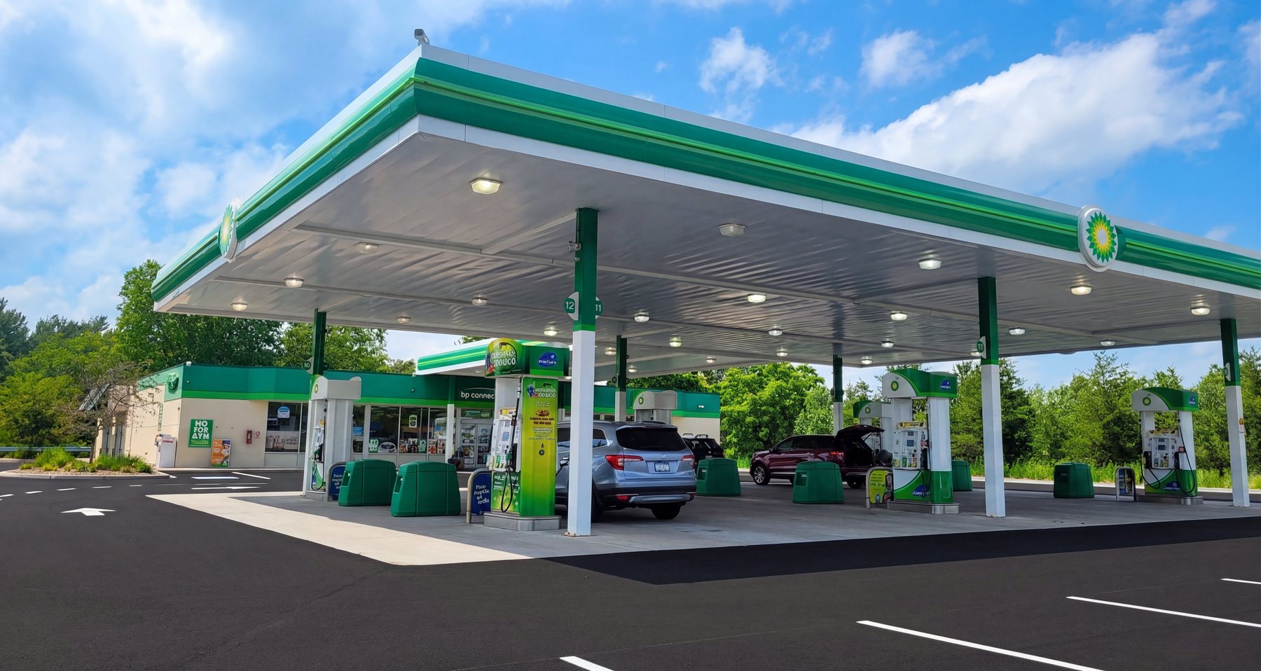 BP branded fuel station